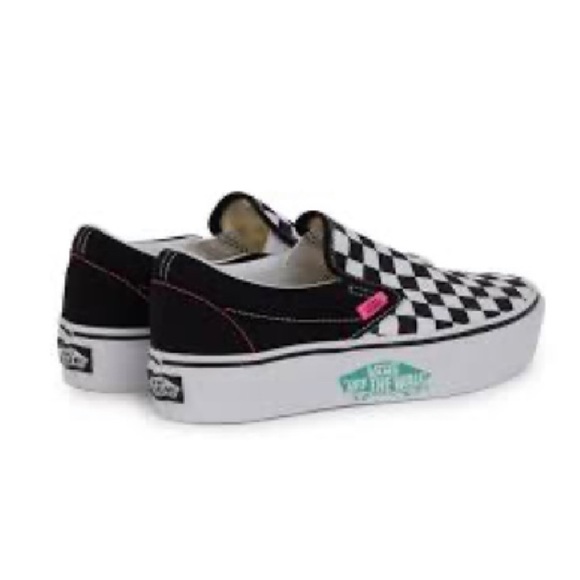 NWT Vans Era Platform 2.0 Checkered Slip On Shoes - Picture 2 of 9